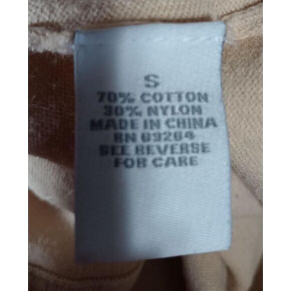 Dressbarn Sweater Ladies Small yellow Beaded Laced Light Weight Cardigan - Picture 6 of 7